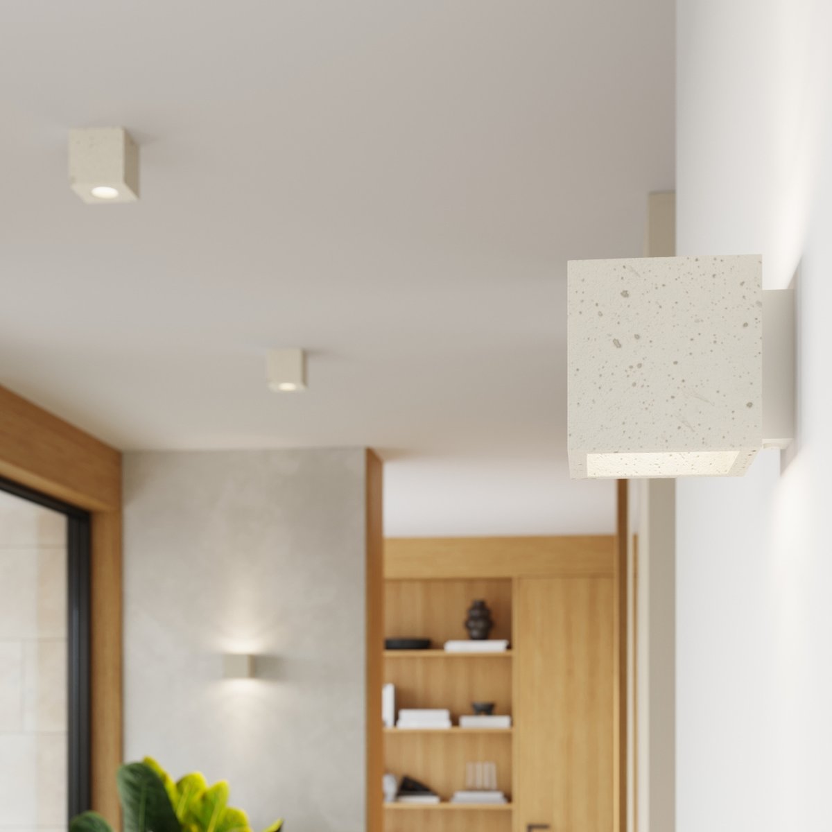 Applique murale Béton Beige G9 1 Quad beige, EDEN