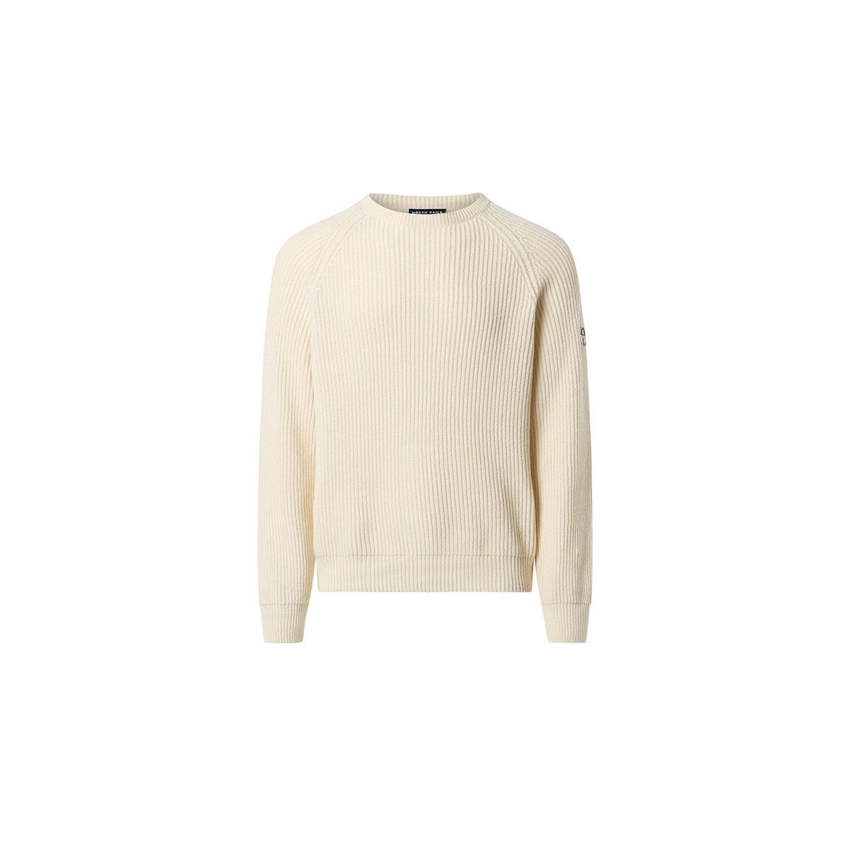 Pull ras du cou côtelé pêcheur crème, NORTH SAILS