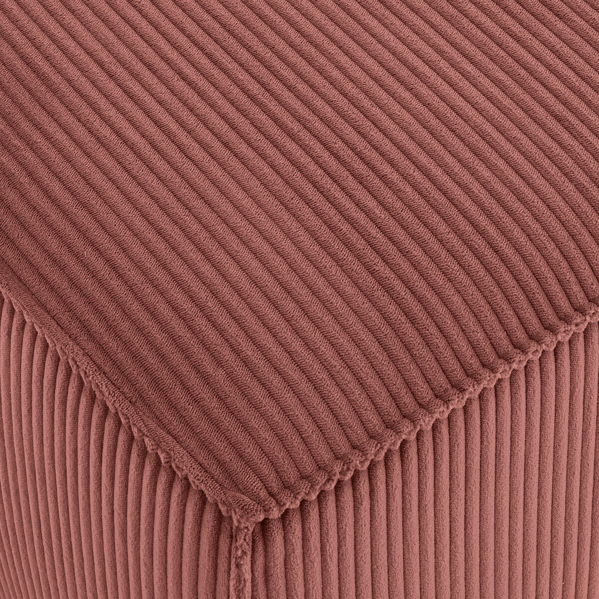 Ecksofa, ausziehbar, Cord, Ginosa altrosa, LA REDOUTE INTERIEURS