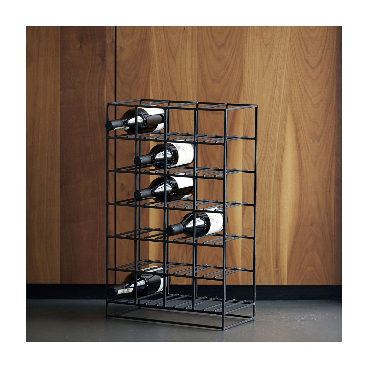 Casier à Bouteilles H 67 cm noir, HOUSE DOCTOR