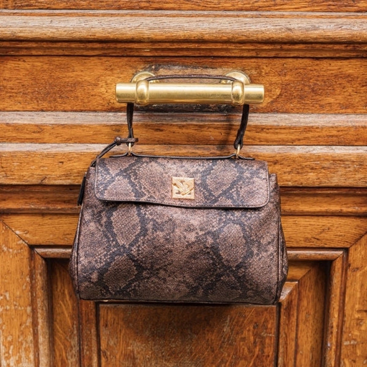 Sac shopper M  Tifora marron, LOLLIPOPS