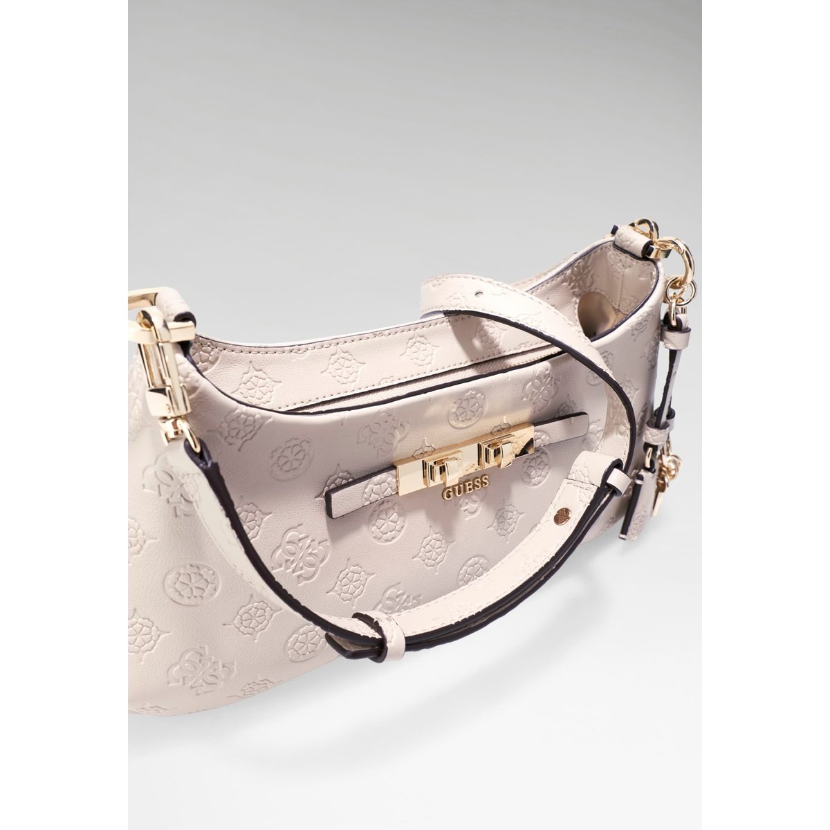 Sac À Épaule Carmella Logo rouge foncé, GUESS