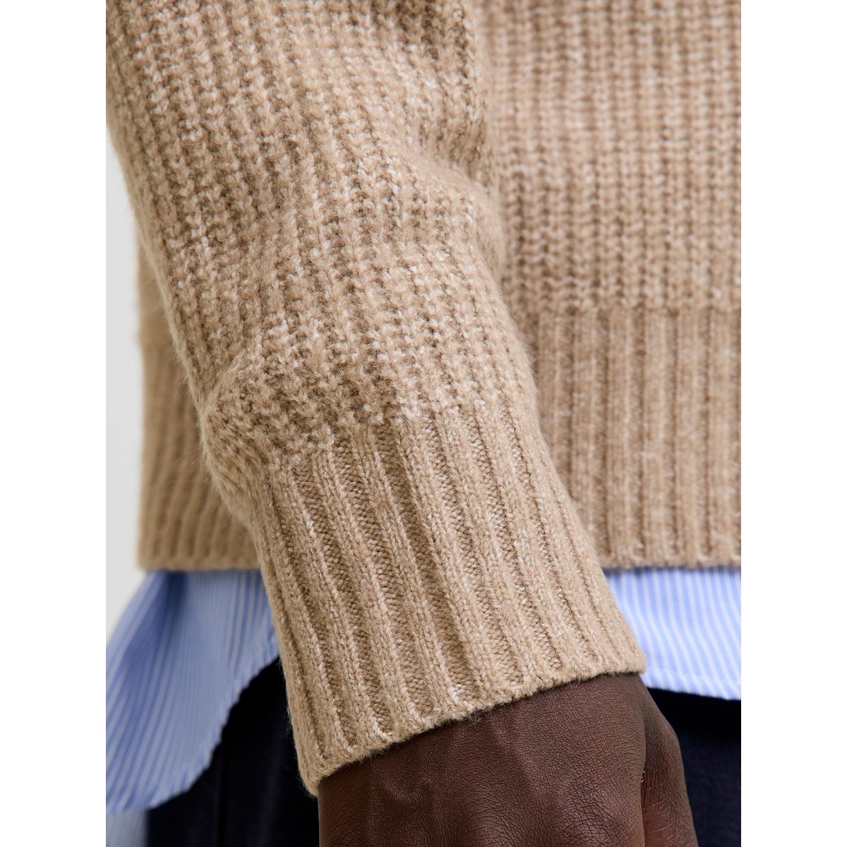Pull En Maille mocha meringue, JACK & JONES