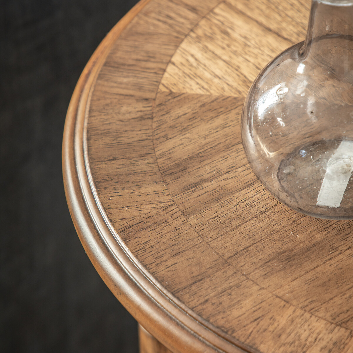 Hayes Vintage Inlaid Wood Side Table wood, ÉDITÉ