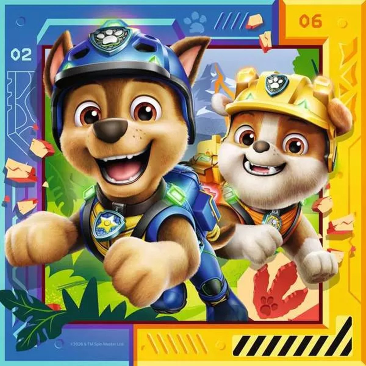 Puzzle Pat'Patrouille Mission Dino 3x49 pcs bleu, RAVENSBURGER