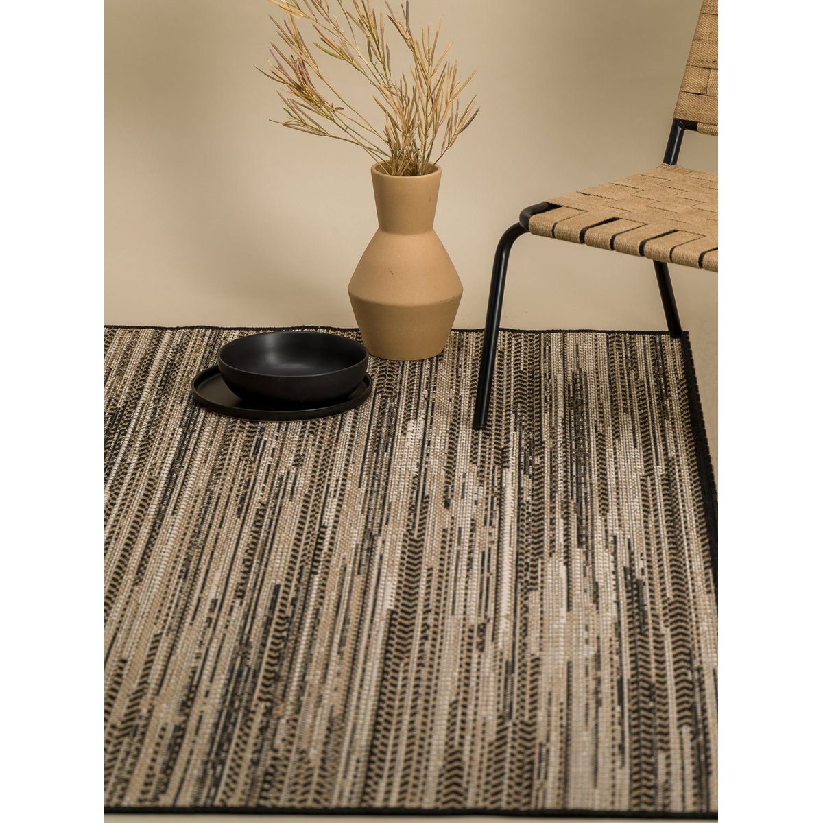 Tapis intérieur extérieur Sanza brun naturel, AFK LIVING