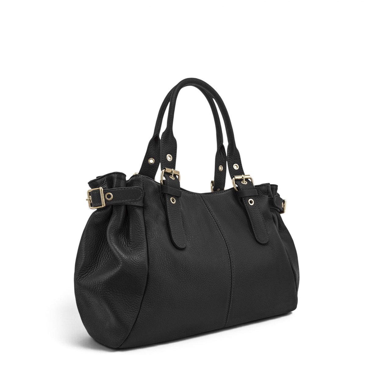 Sac bowling en cuir grainé URBAN PRINCESS noir, OH MY BAG