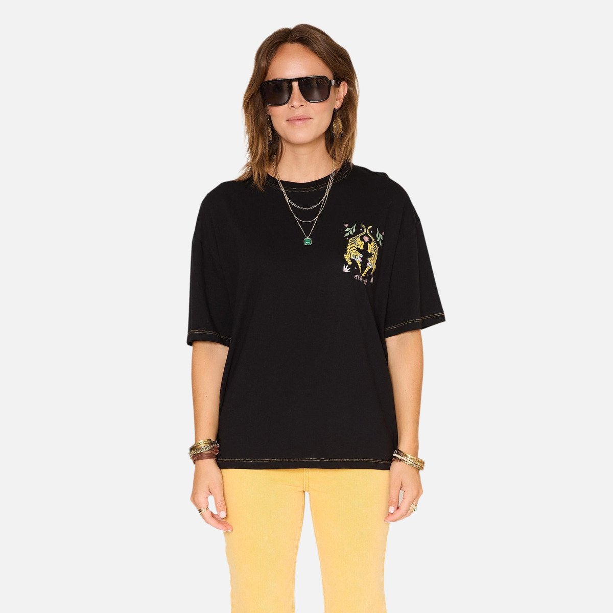 Tee shirt TWILLY noir, MKT STUDIO