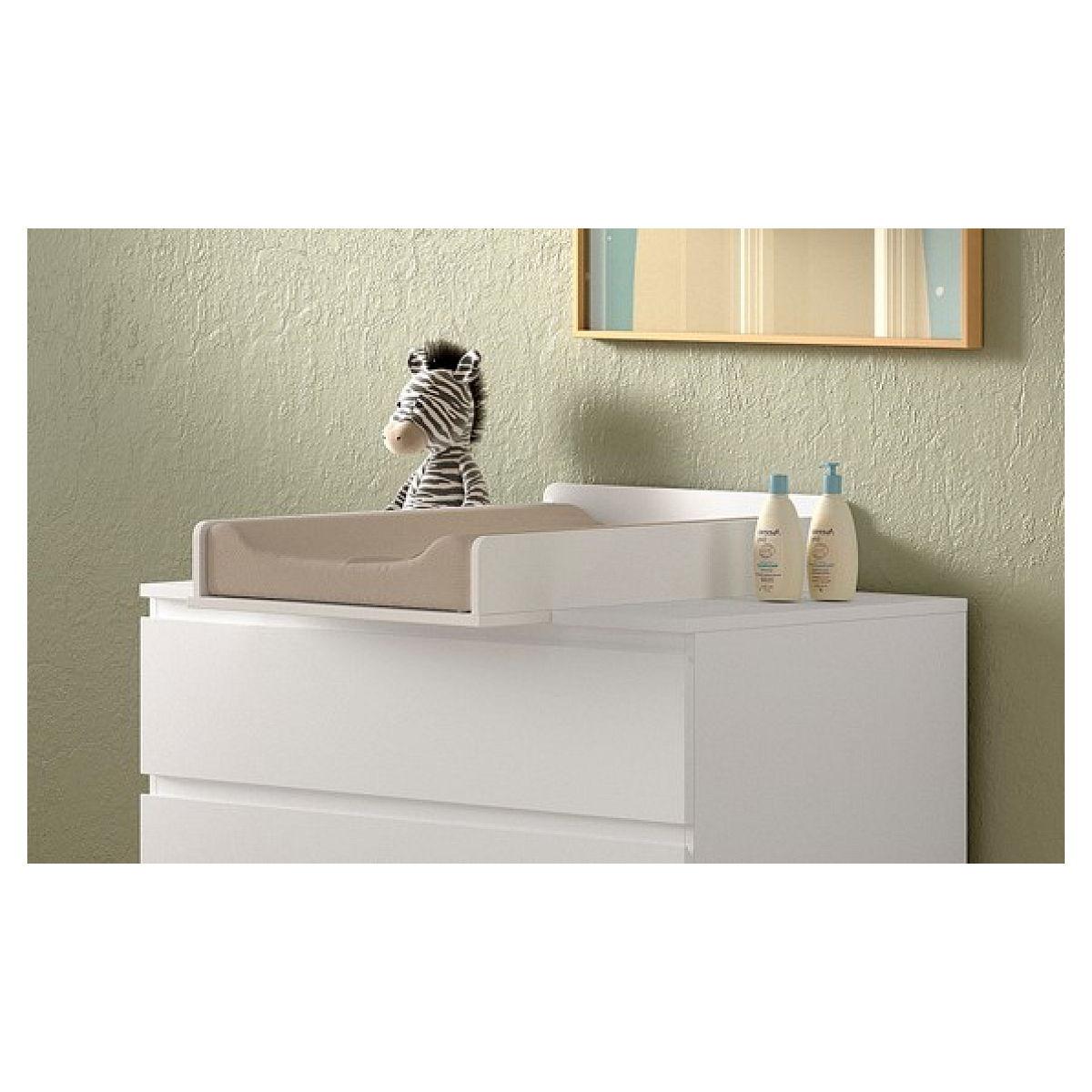 Ensemble Chambre eva commode + plan à langer blanc non communiqué, VIPACK
