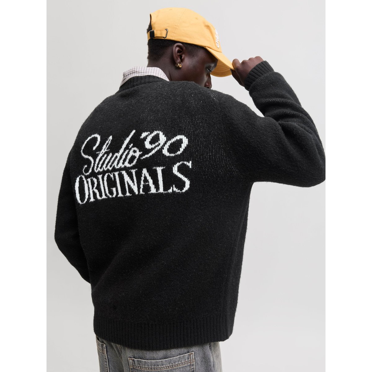Pull En Maille black 1, JACK & JONES