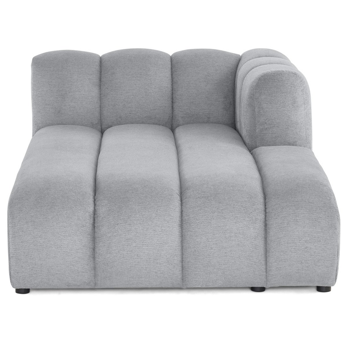 Module d'assise méridienne droit - DEBBIE gris, BEST MOBILIER