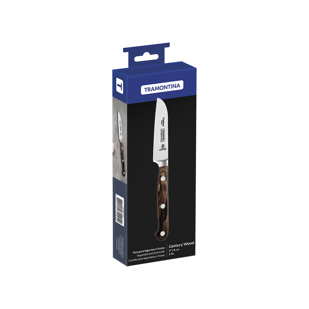 Faca para Legumes e Frutas Century Wood 3", Tramontina madeira, TRAMONTINA
