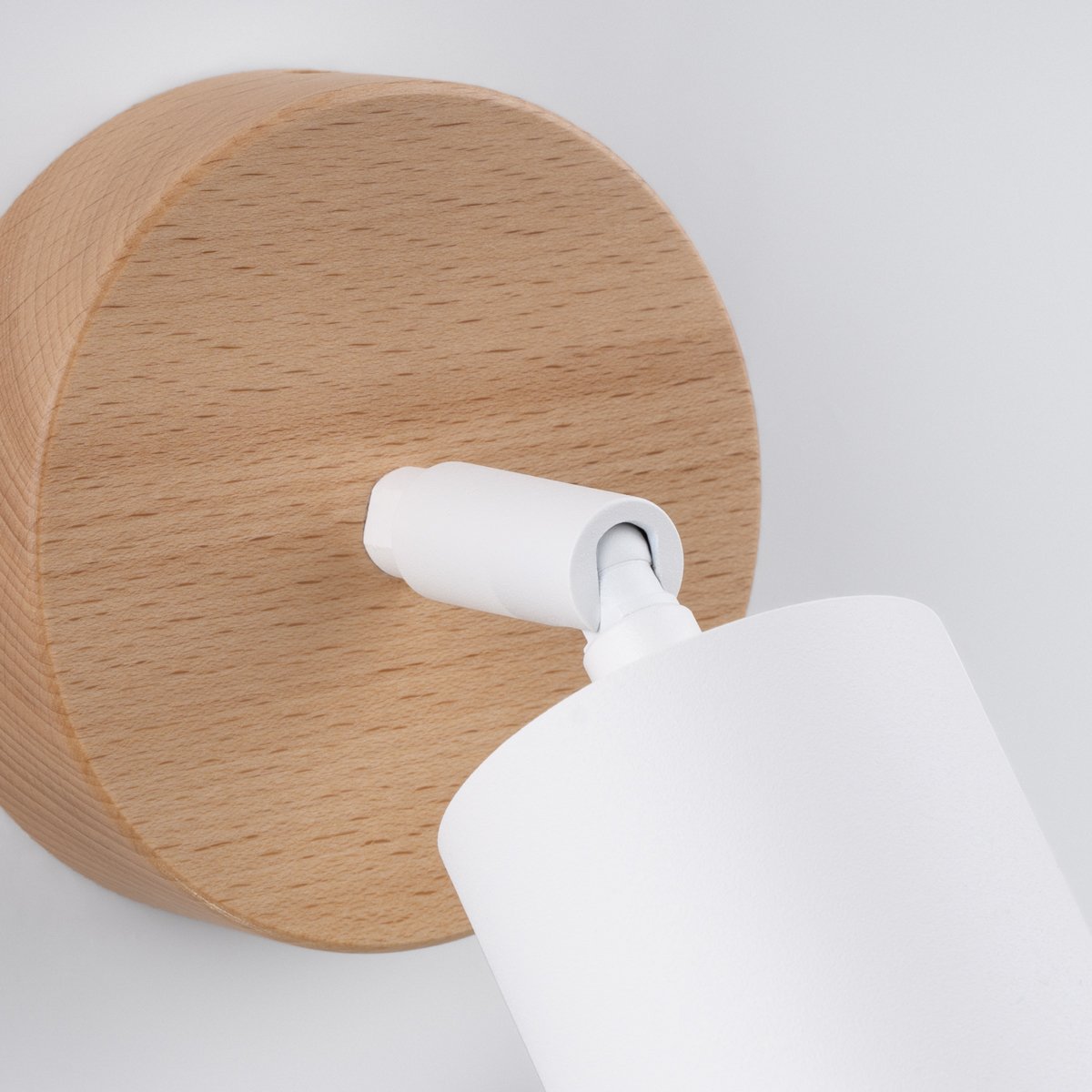 Applique Acier Bois/Blanc GU10 1 Verdo marron, EDEN