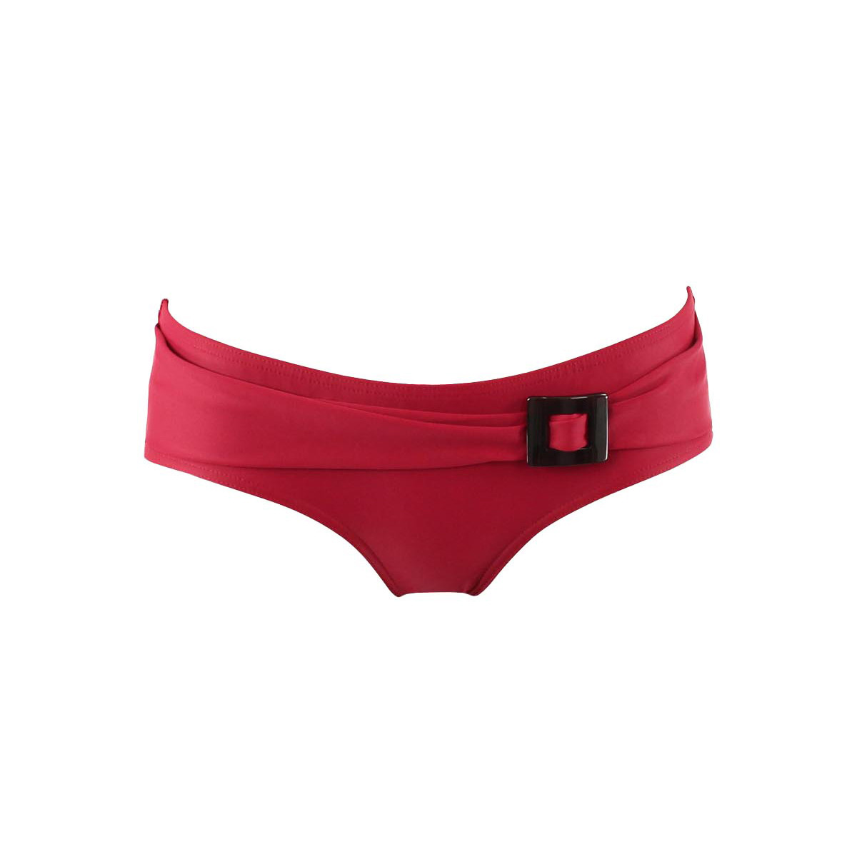 Bas de maillot de bain shorty avec bijou FEMME rouge, LAURA BY JANINE ROBIN