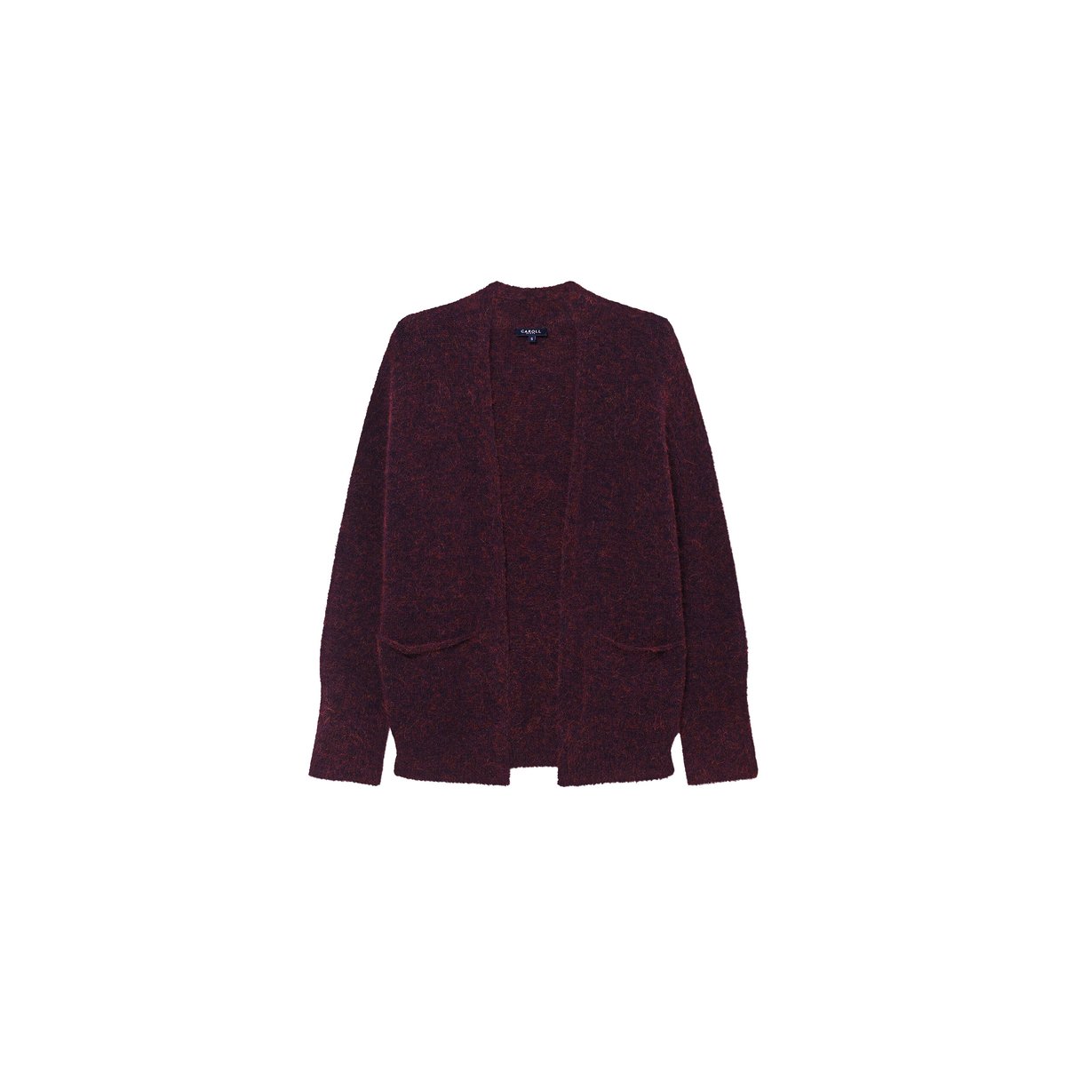 Gilet large en alpaga MGILDA prune, CAROLL
