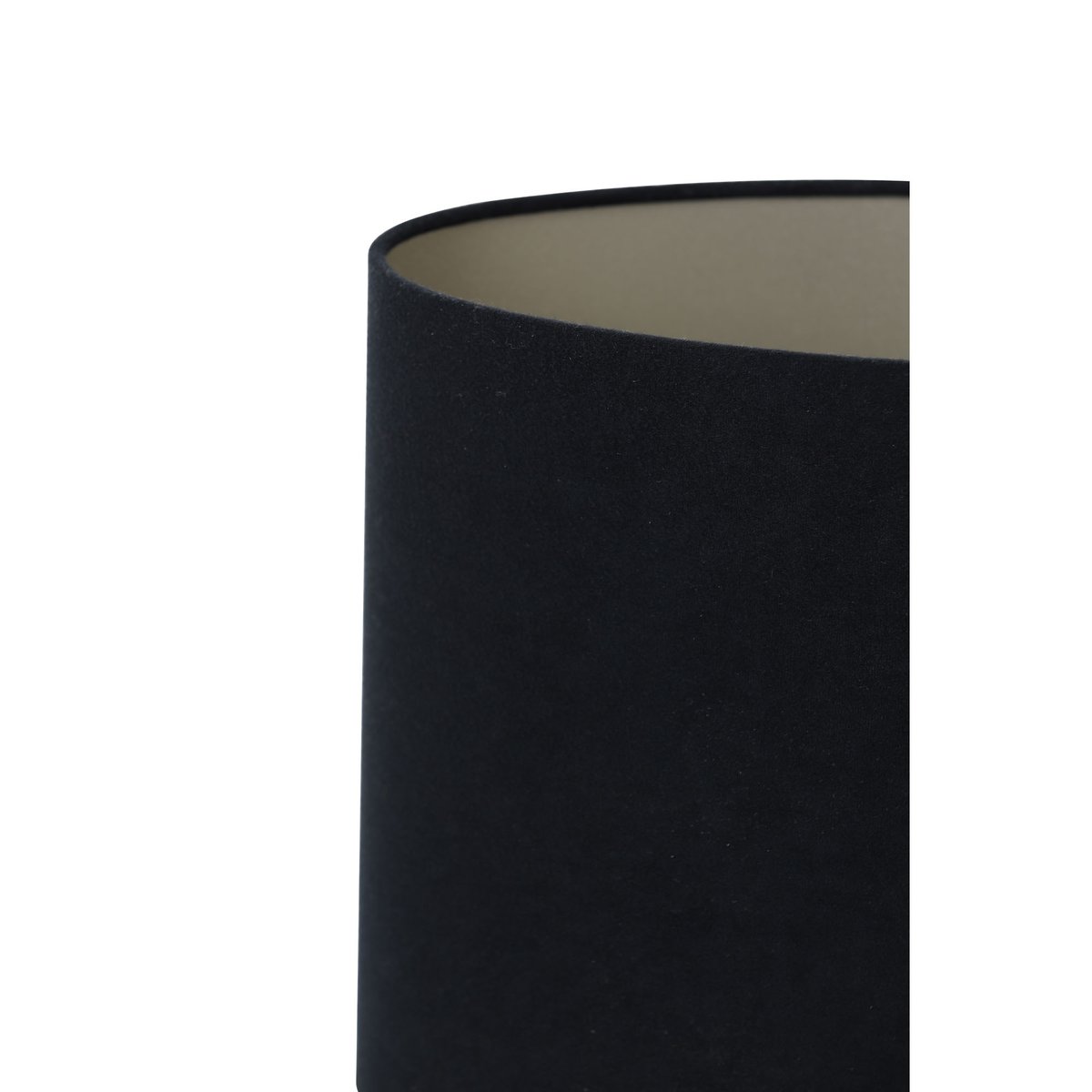 Abat-Jour Velours VELOURS noir, LIGHT & LIVING 