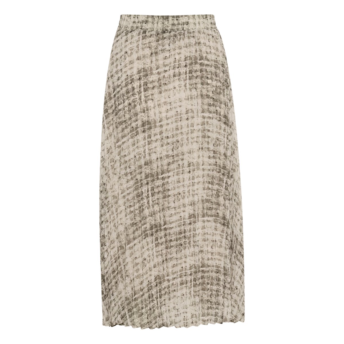Skirt gris grey texture check, KAFFE