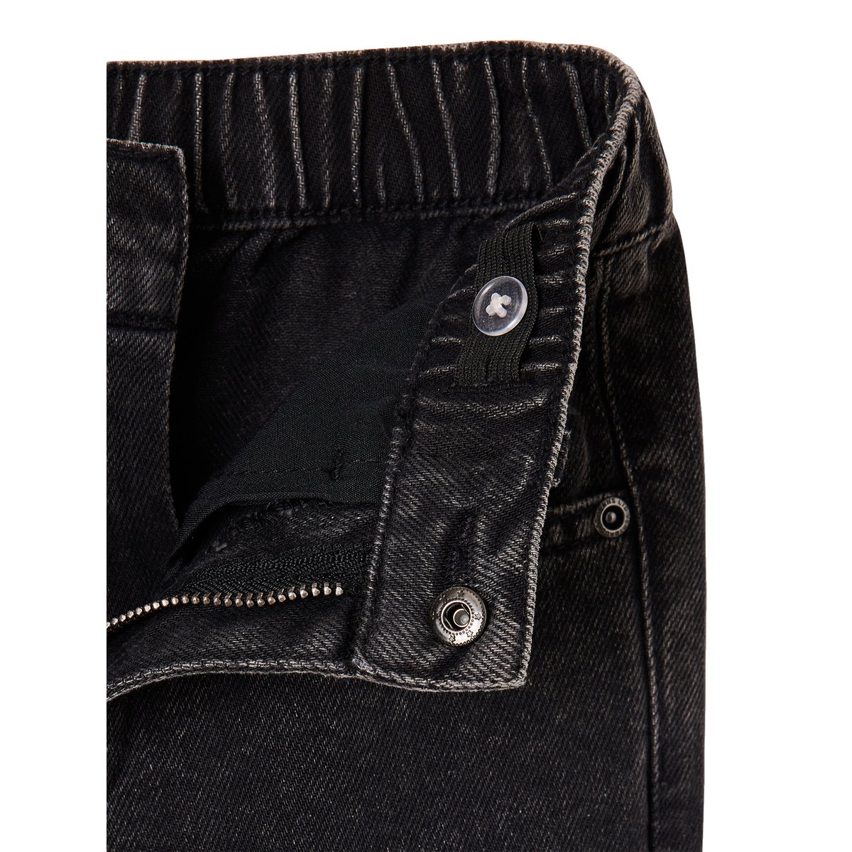 Jean loose morphologie fin noir, VERTBAUDET