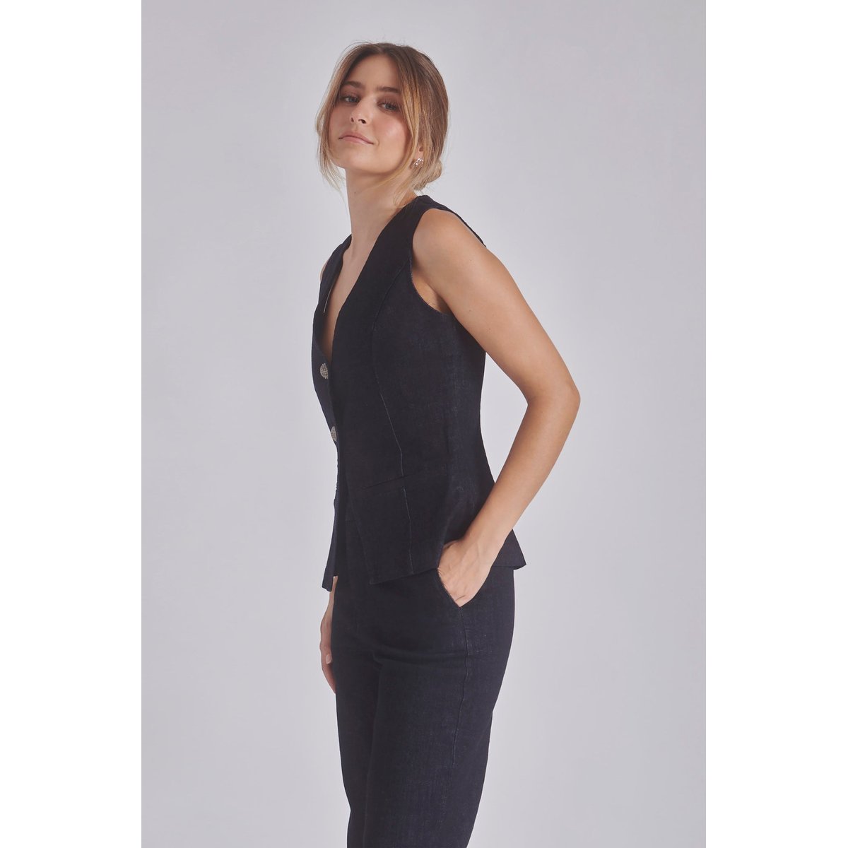 Gilet sans manches DOUGLAS bleu denim, BENOA