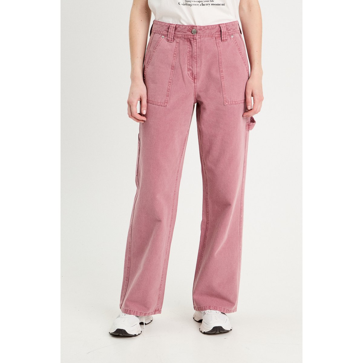 Jean wide leg carpenter vieux rose, CACHE CACHE