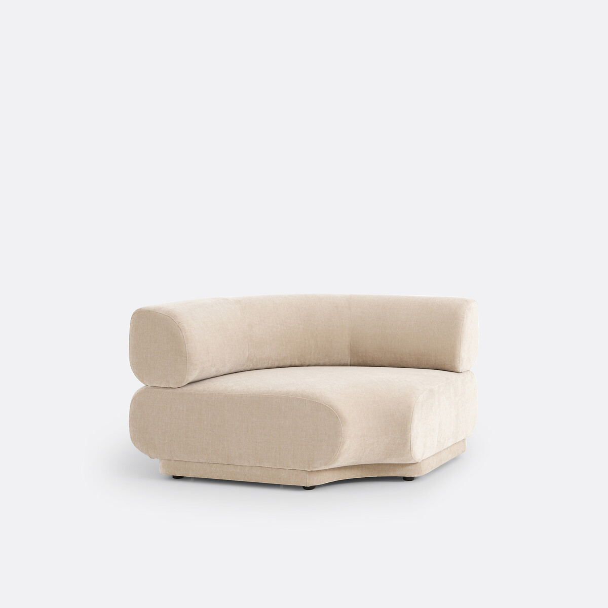Angle modulable velours texturé, Teide ecru, LA REDOUTE INTERIEURS