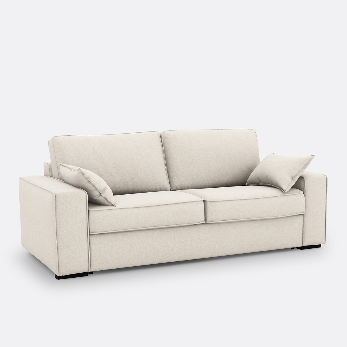 Canapé convertible, 2, 3 ou 4 places, Comfort Bultex®, en polyester, CECILIA ecru, LA REDOUTE INTERIEURS
