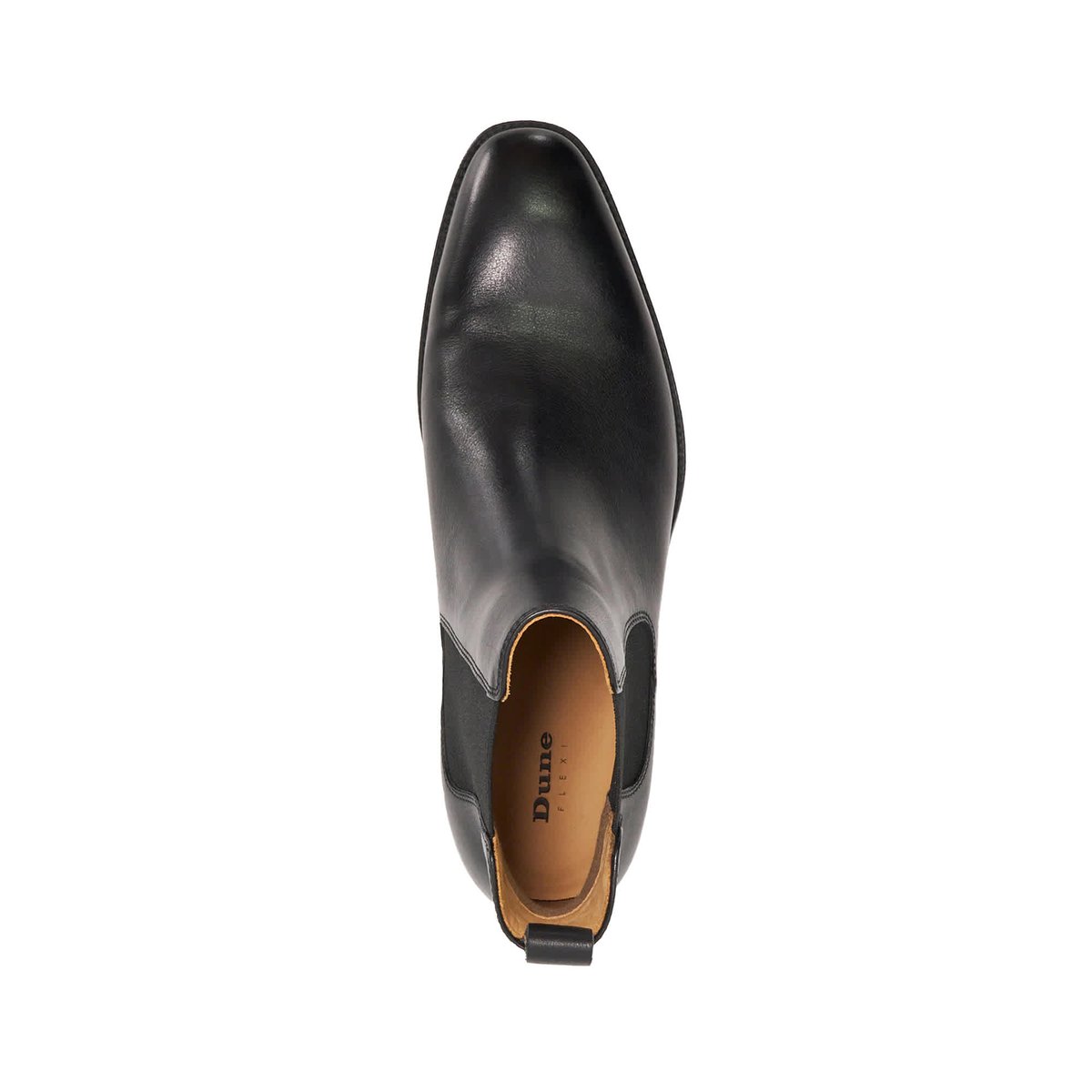 Bottines Chelsea en cuir avec semelle flexible - MATCHIN black-leather, DUNE LONDON