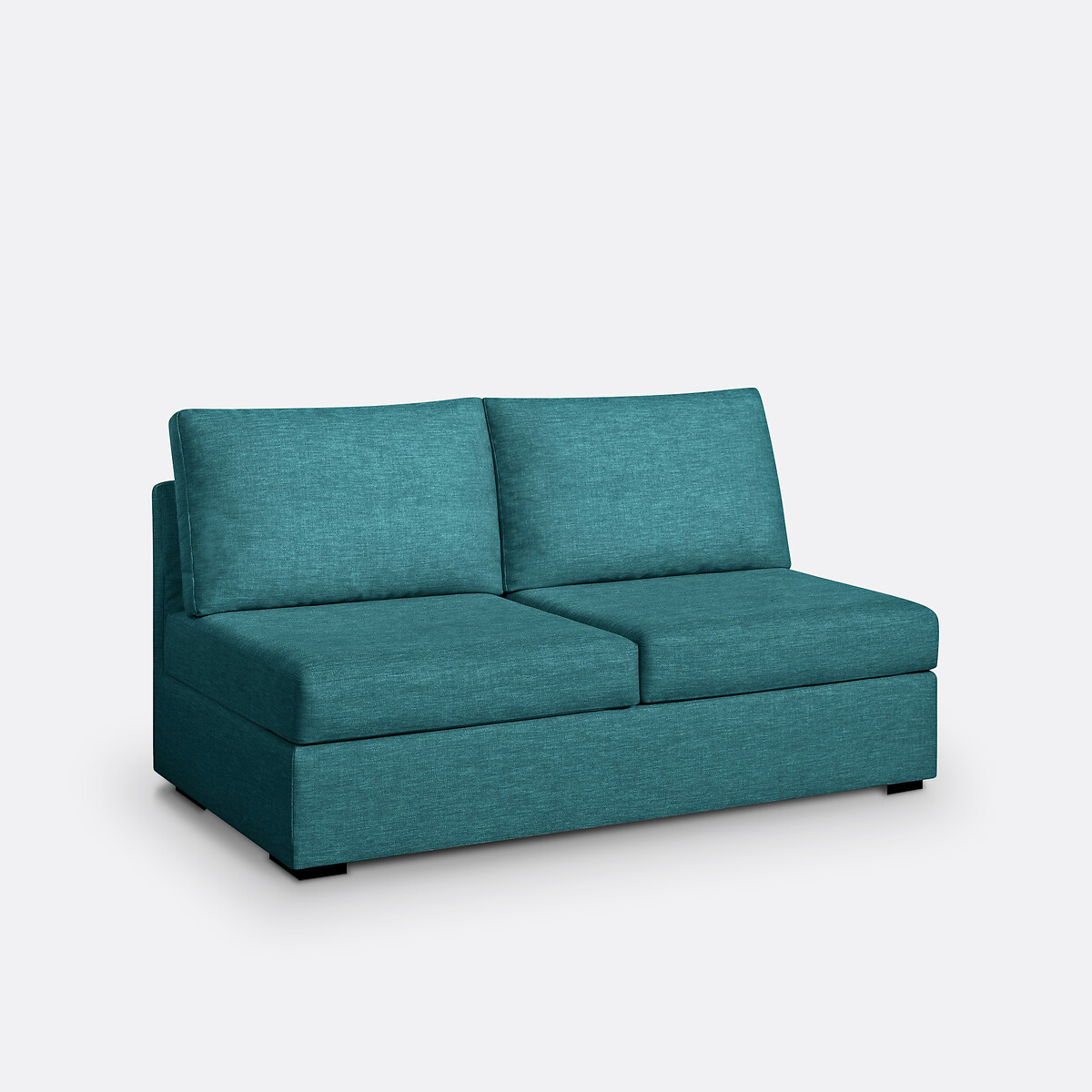 Divano Robin, chiné, comfort superiore blu pavone, SO'HOME