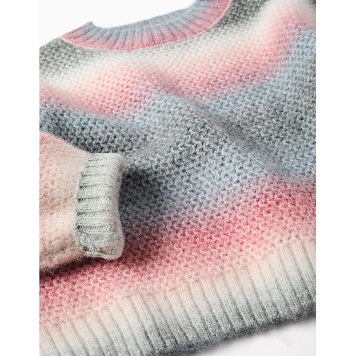 Pull en maille épaisse avec effet dégradé vert, ZIPPY