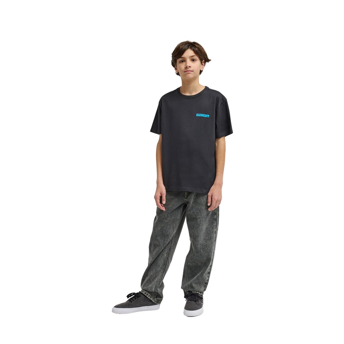 T-Shirt manches courtes PLEASURE noir off black, ELEMENT