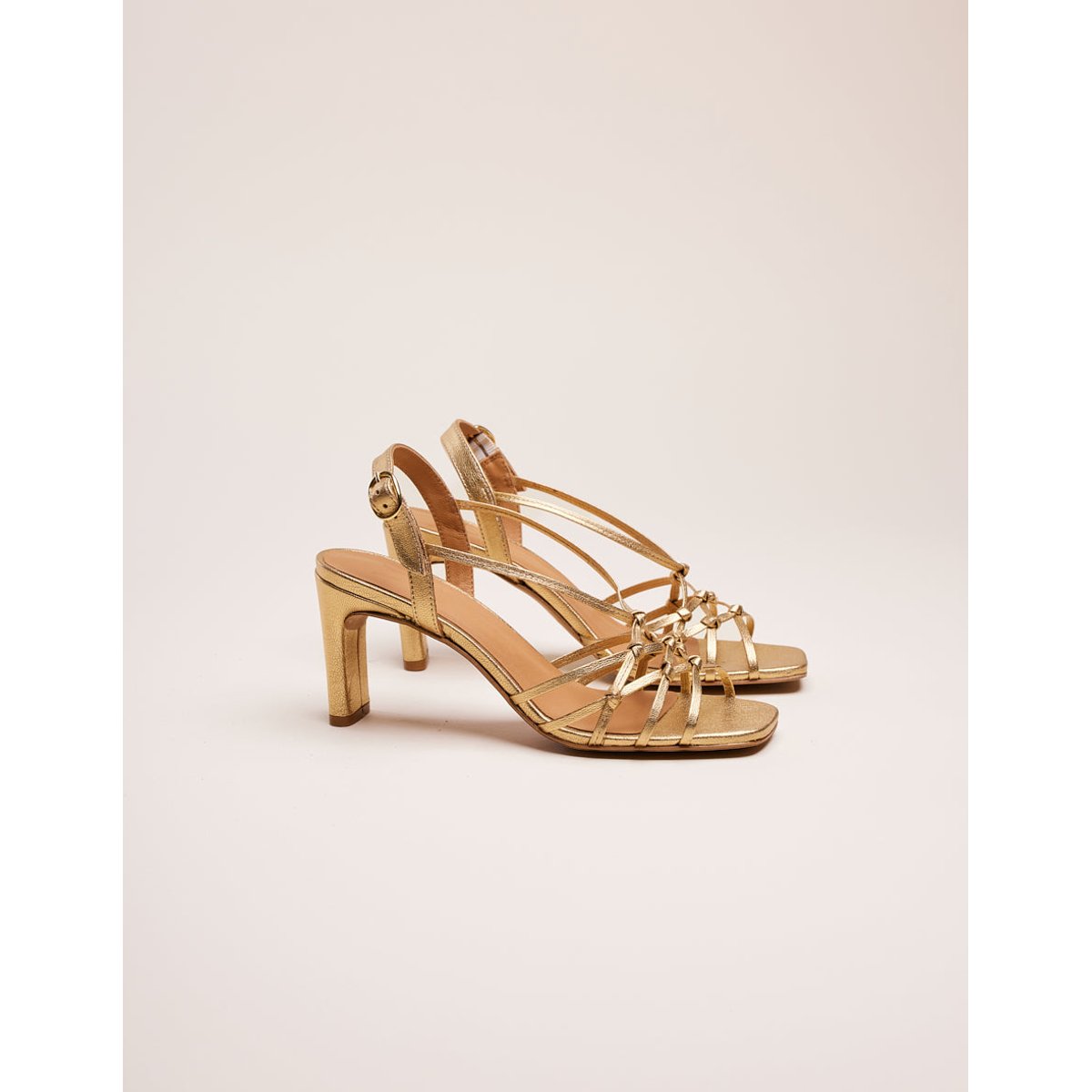 Sandales à talons CARLA doré, ODAJE