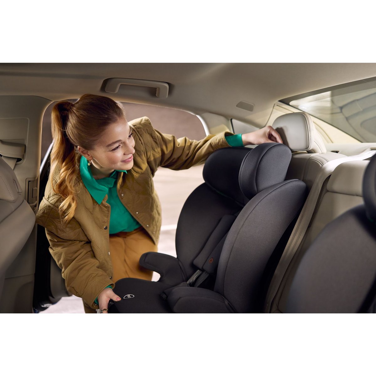Siège auto enfant Grow i-Safe noir teinté, BEBECONFORT