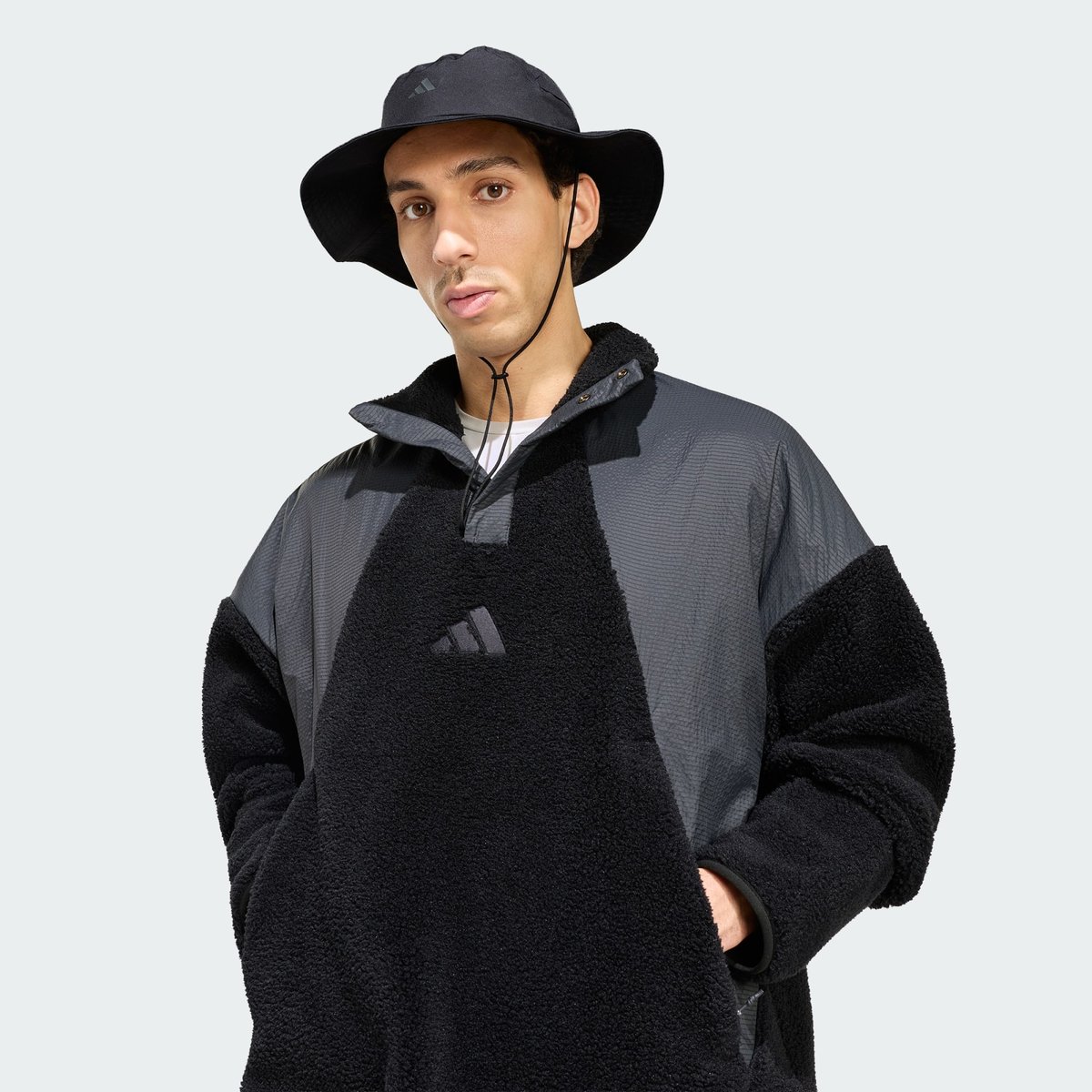 Pull-Over Terrex Xploric Climawarm High Pile Snap Pull-Over Terrex Xploric Climawarm High Pile Snap black, adidas Performance