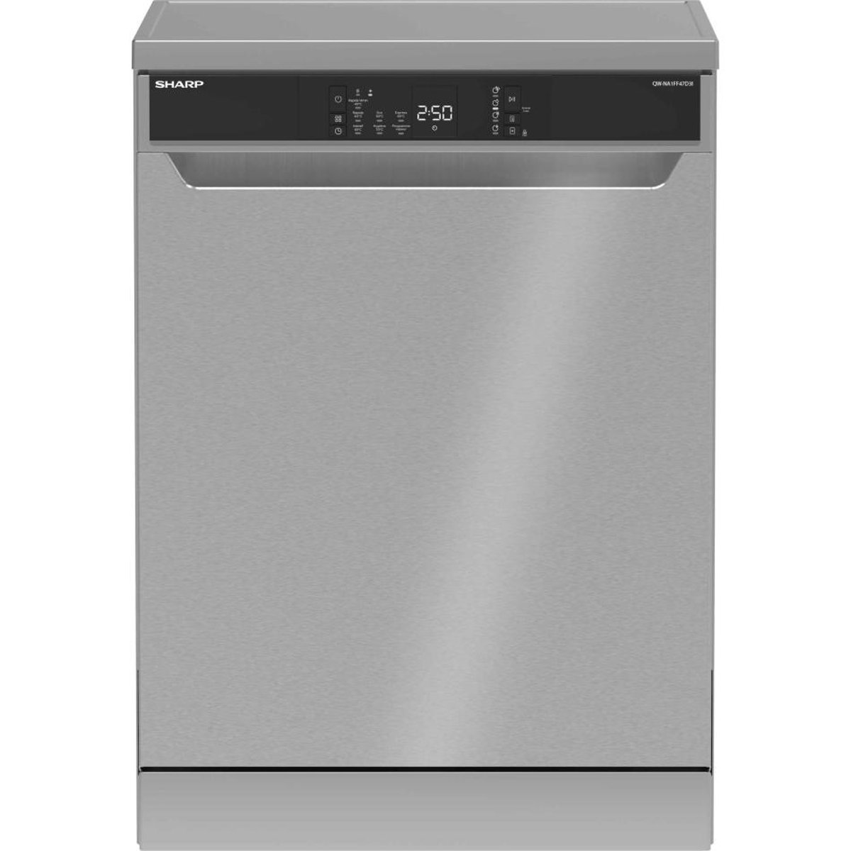 Lave vaisselle 60 cm QWNA1FF47D3I inox, SHARP