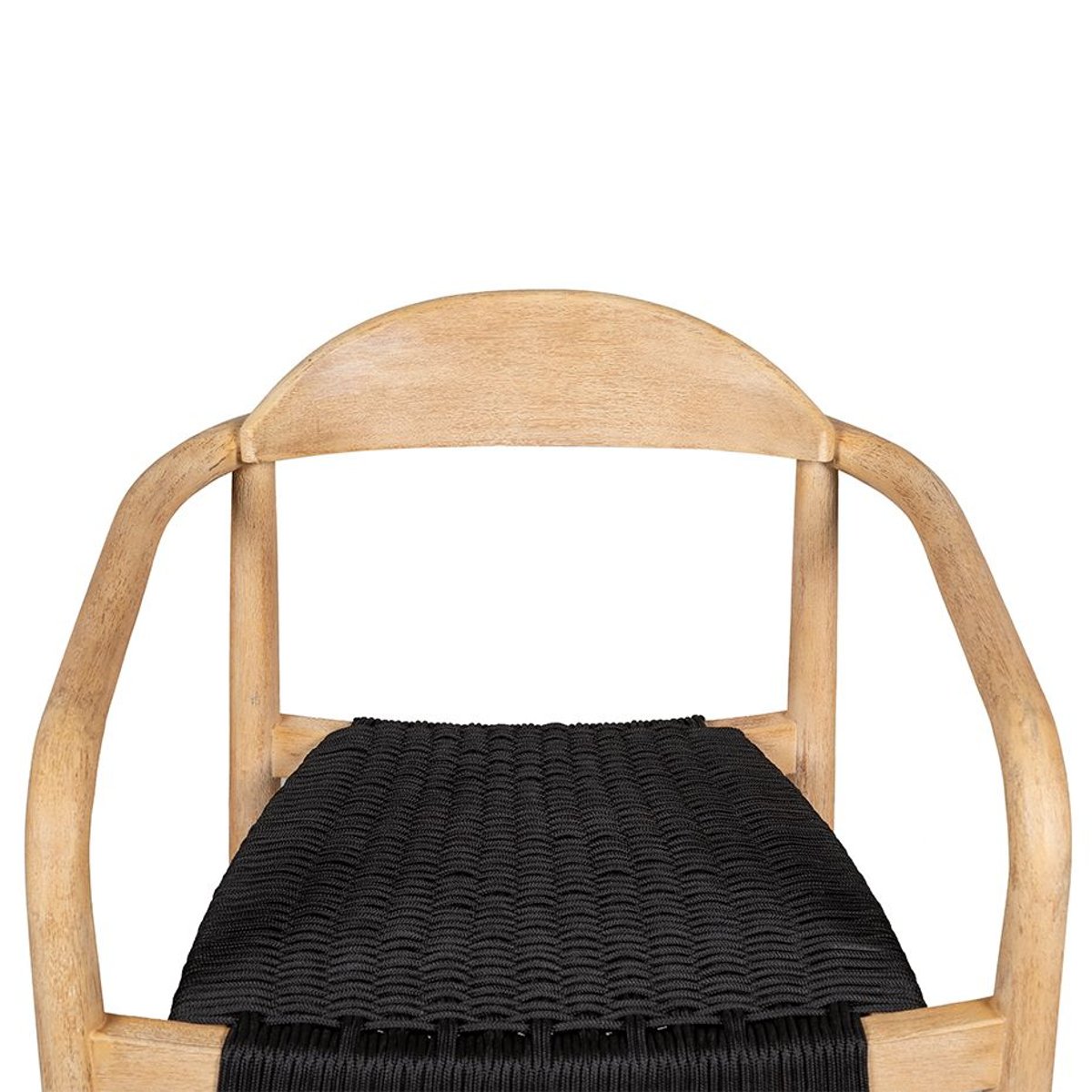 Chaise snack Eucalyptus et corde e noir, ZAGO