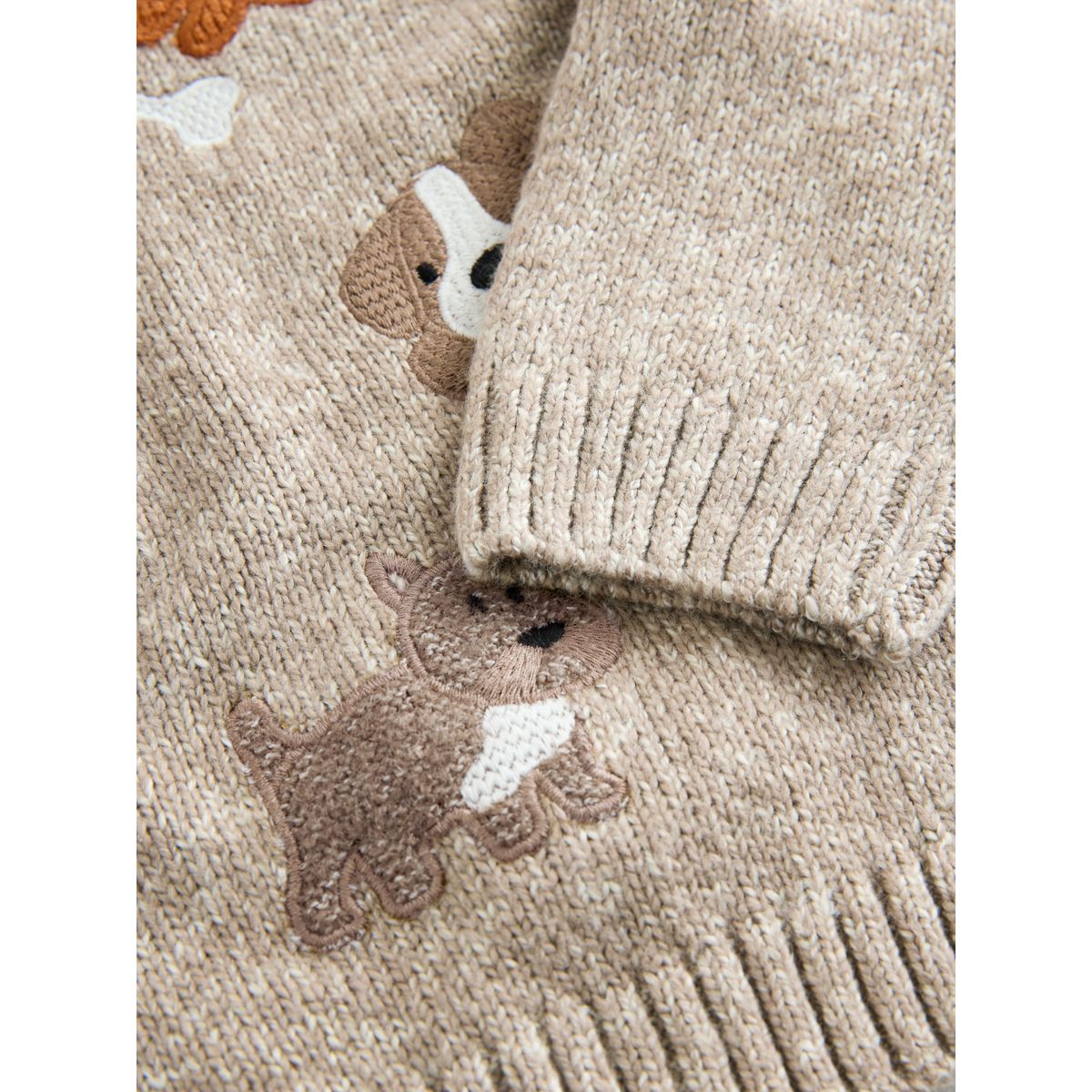 Pull ras du cou en maille chiens neutres, NEXT