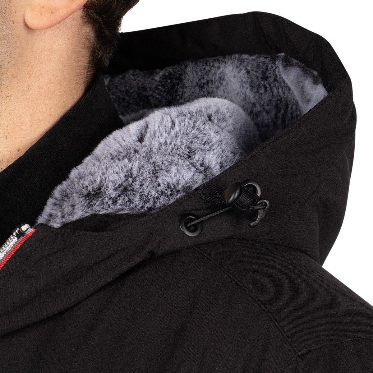 Parka imperméable noir, SHILTON