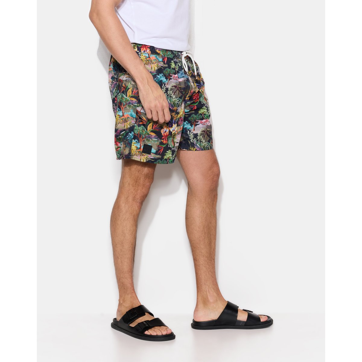 Maillot de bain floral DIVINO SWIM bleu marine, CHEVIGNON