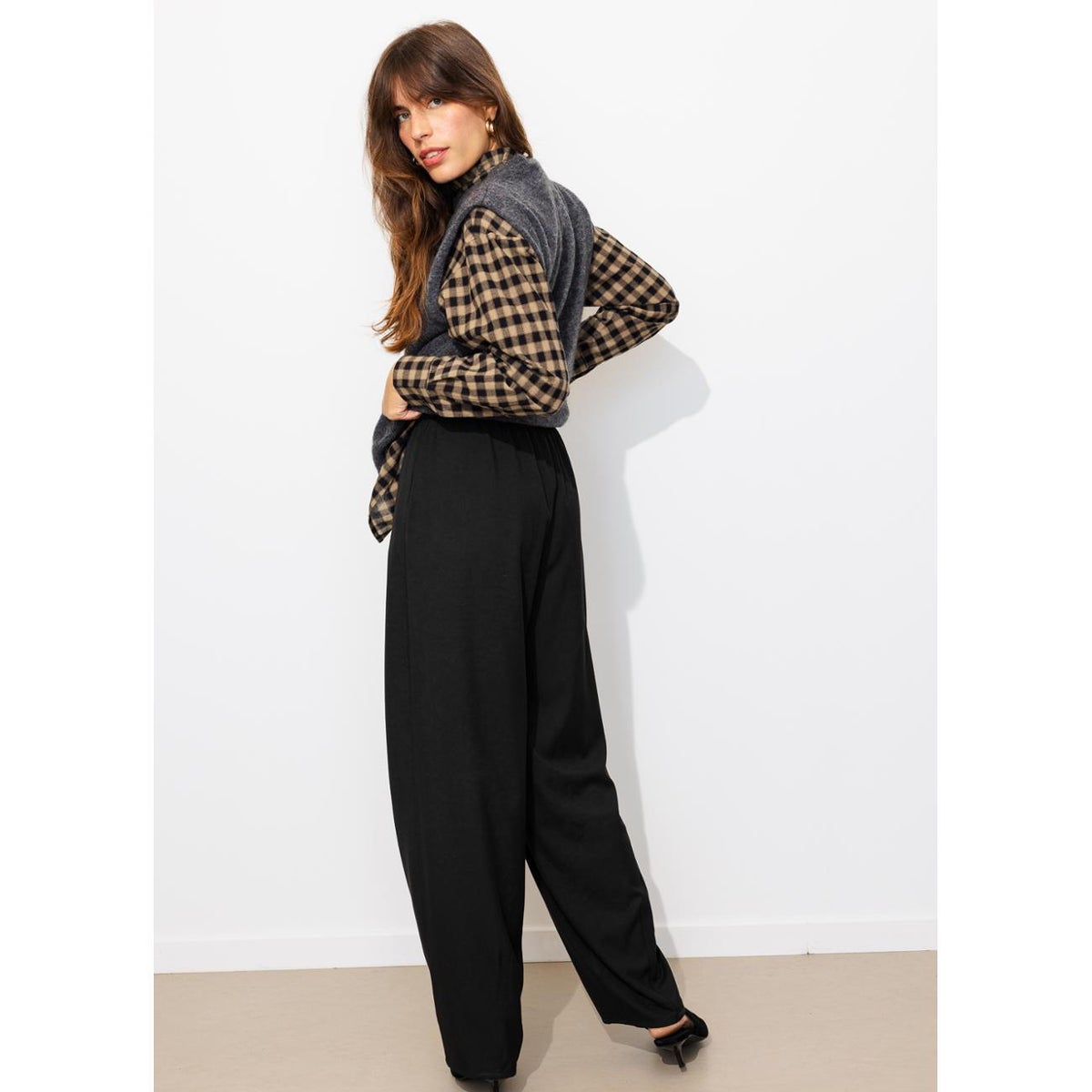 Pantalon balloon noir, PROMOD