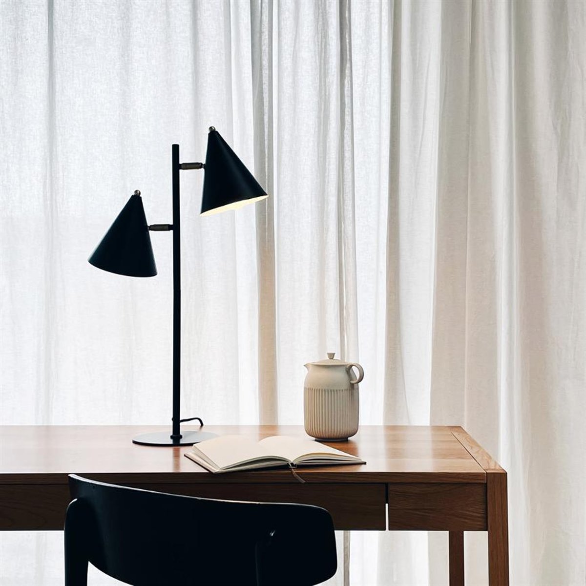 Lampe à poser en Métal noir Rouen brass, DYBERG LARSEN