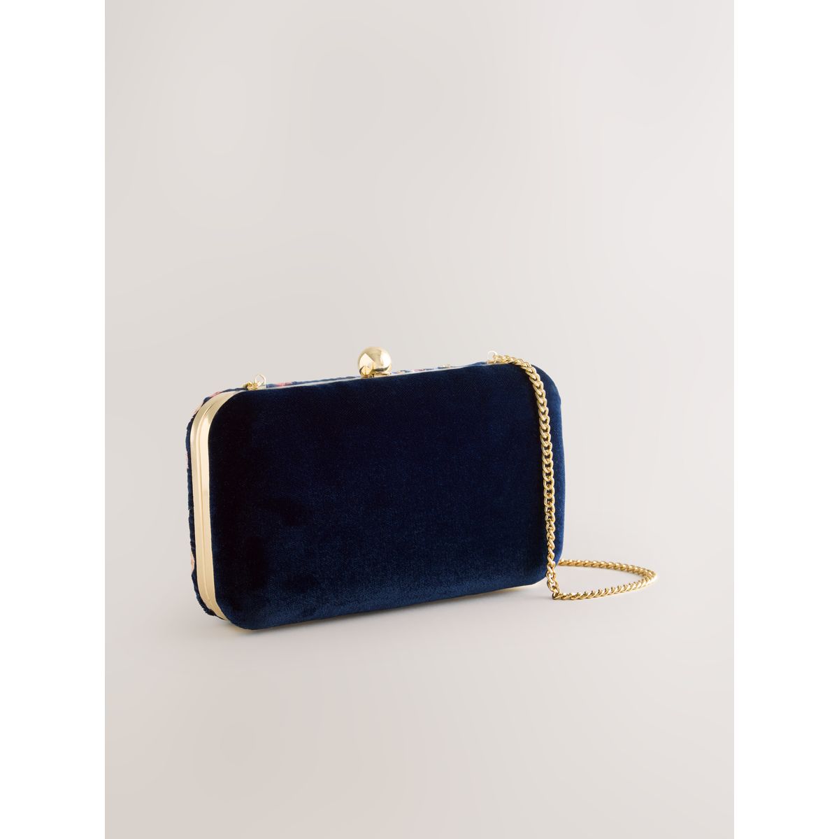 Pochette oiseau à ornements bleu marine, NEXT