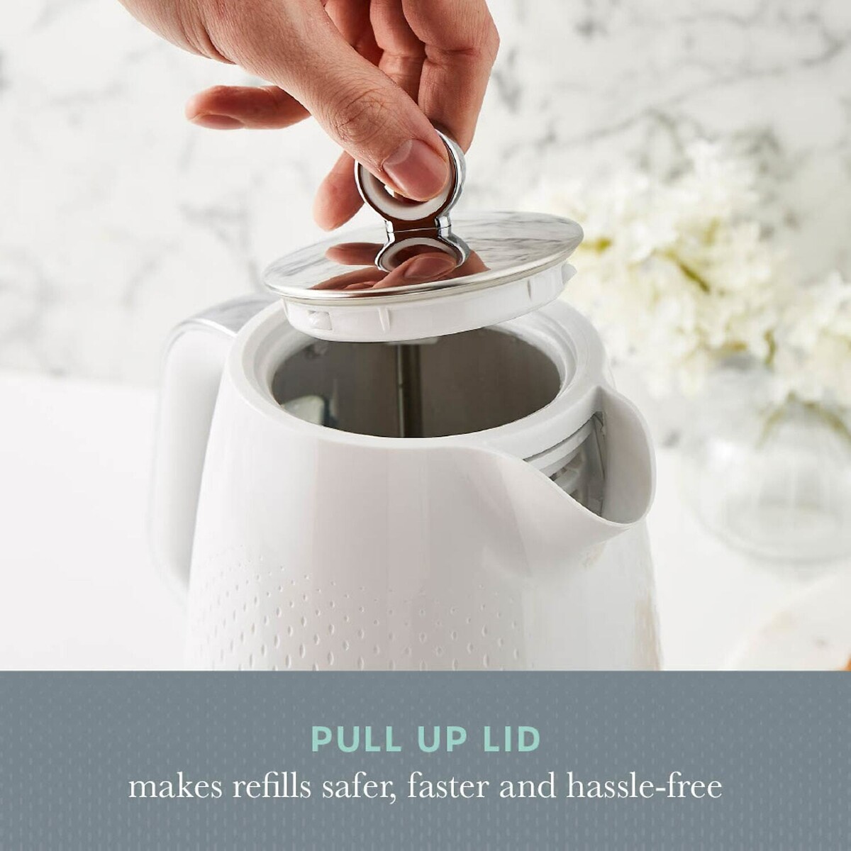 Elegance 1.7 L Jug Kettle - SK14046 white, SWAN