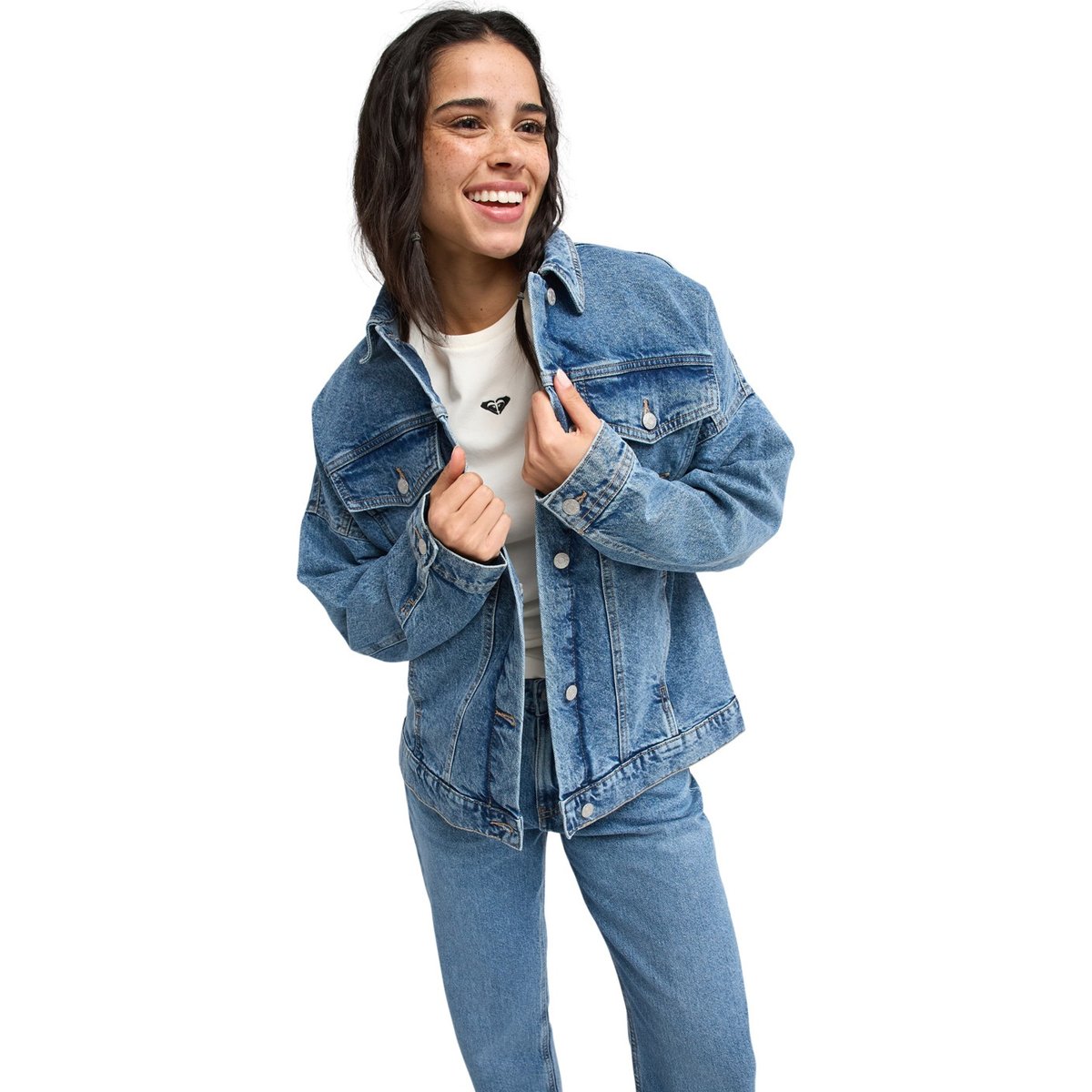 Veste en jean SALTY HORIZON. bleu surf wash vintage, ROXY
