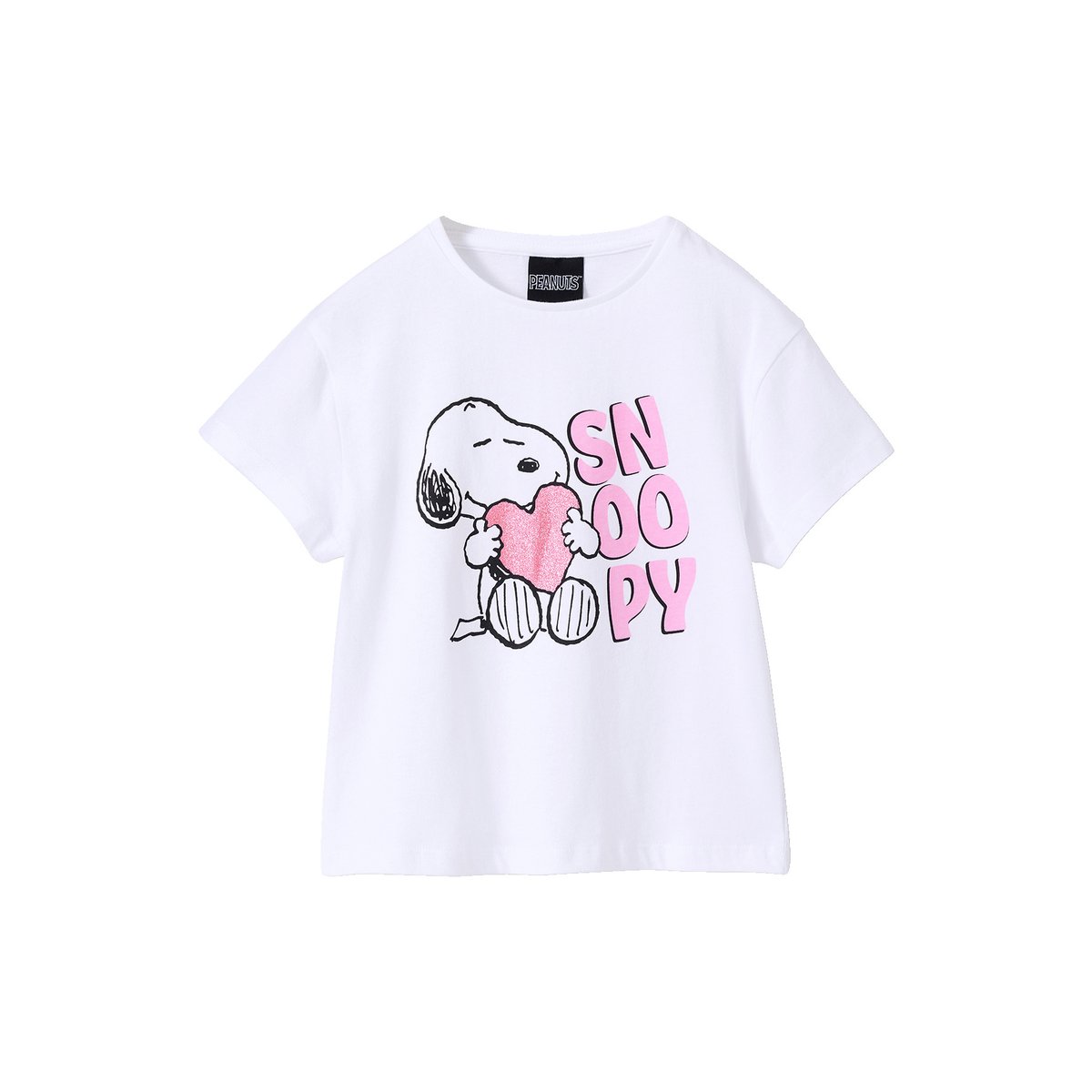 T-shirt manches courtes Snoopy blanc, VERTBAUDET
