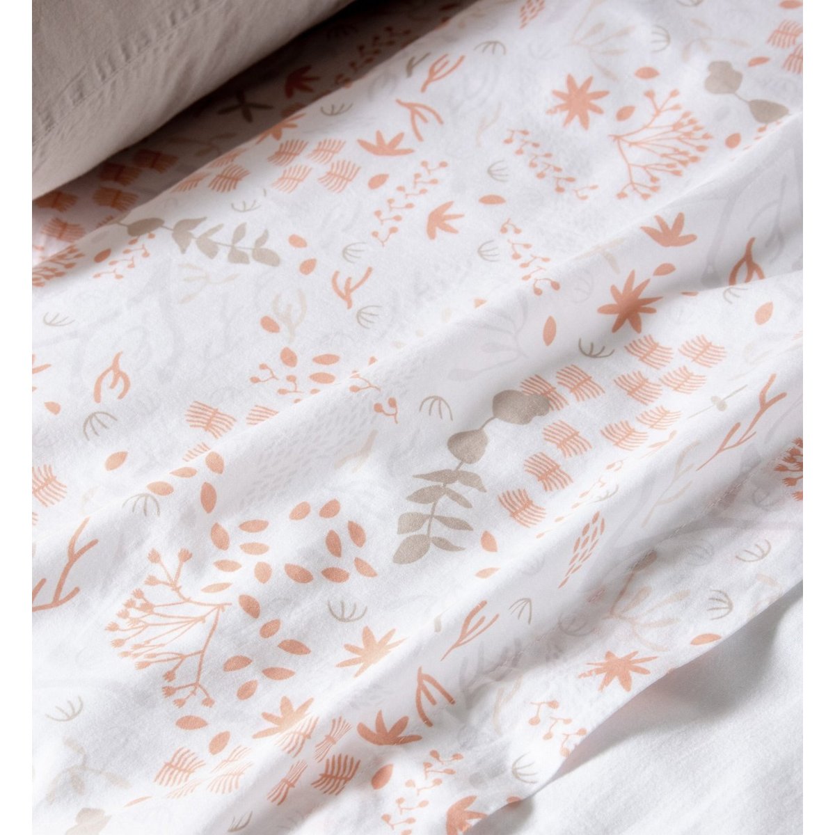 Drap plat Bébé Coton Bio YUKARI DOUCEUR yukari peach, KADOLIS