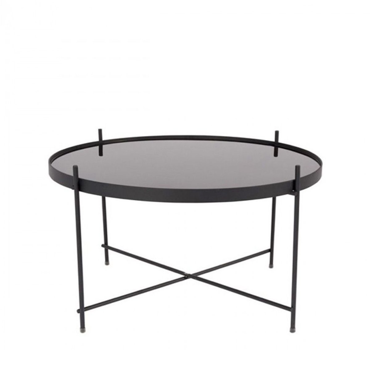 Table basse design ronde Large- CUPID noir, ZUIVER