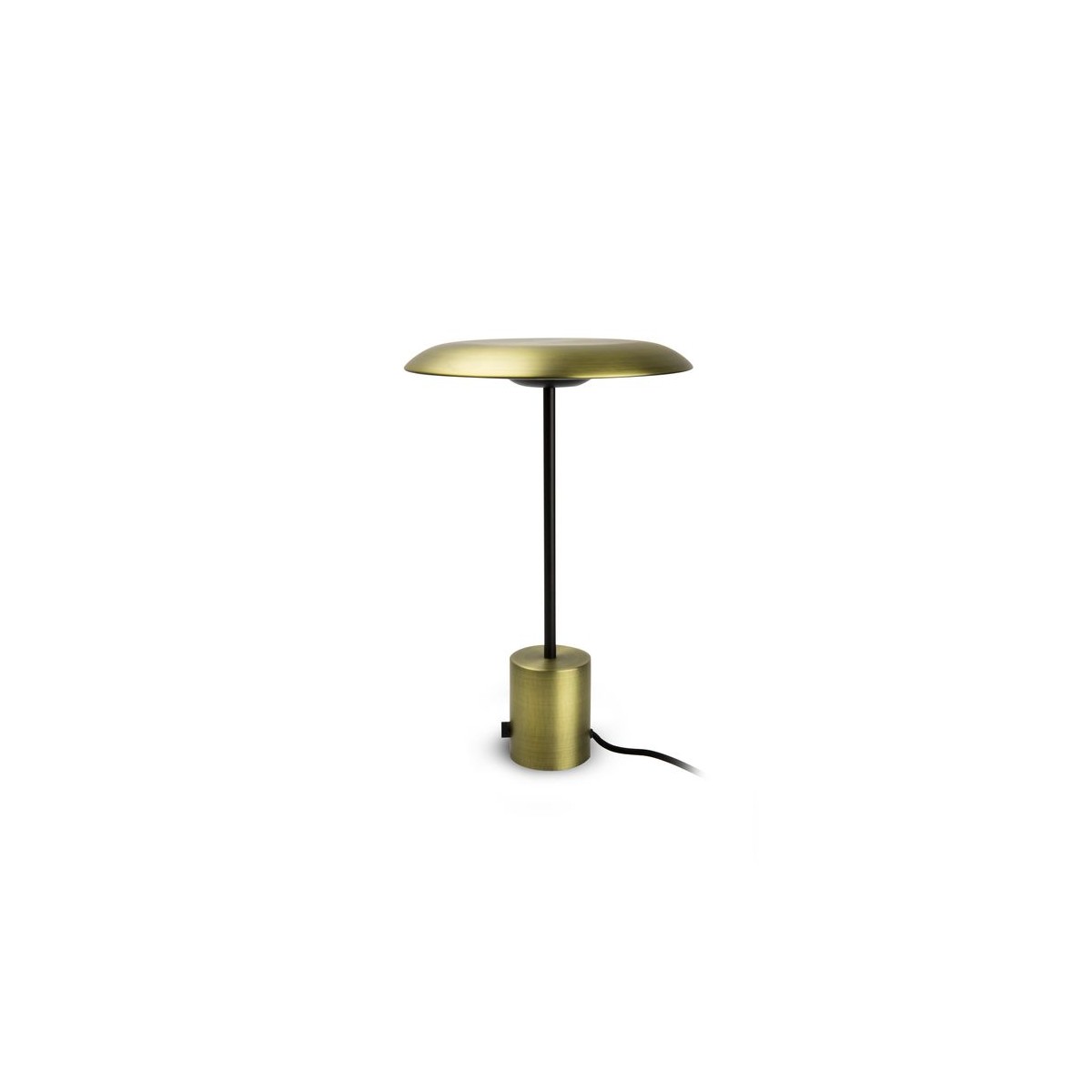 Lampe lumière chaude HOSHI noir or, FARO