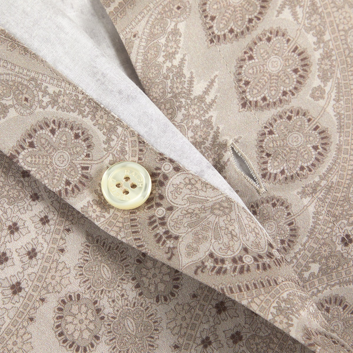 Housse de couette en satin, BEAUMONT stone, RALPH LAUREN HOME