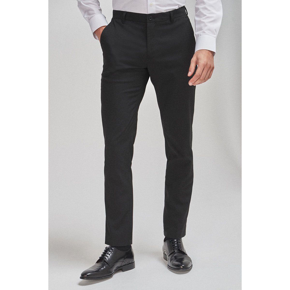 Pantalon Habillé Stretch Slim Fuselés noir, NEXT