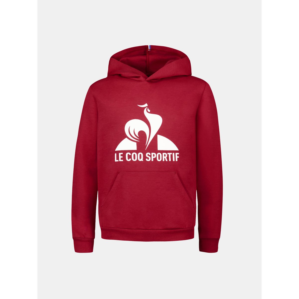 Sweat à capuche Essentiels rouge, LE COQ SPORTIF
